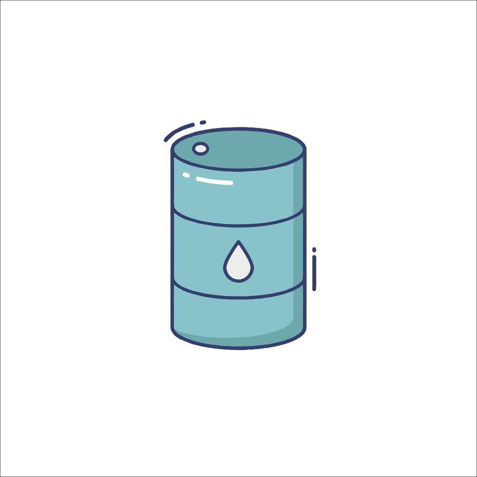 Oil barrel icon illustration vector