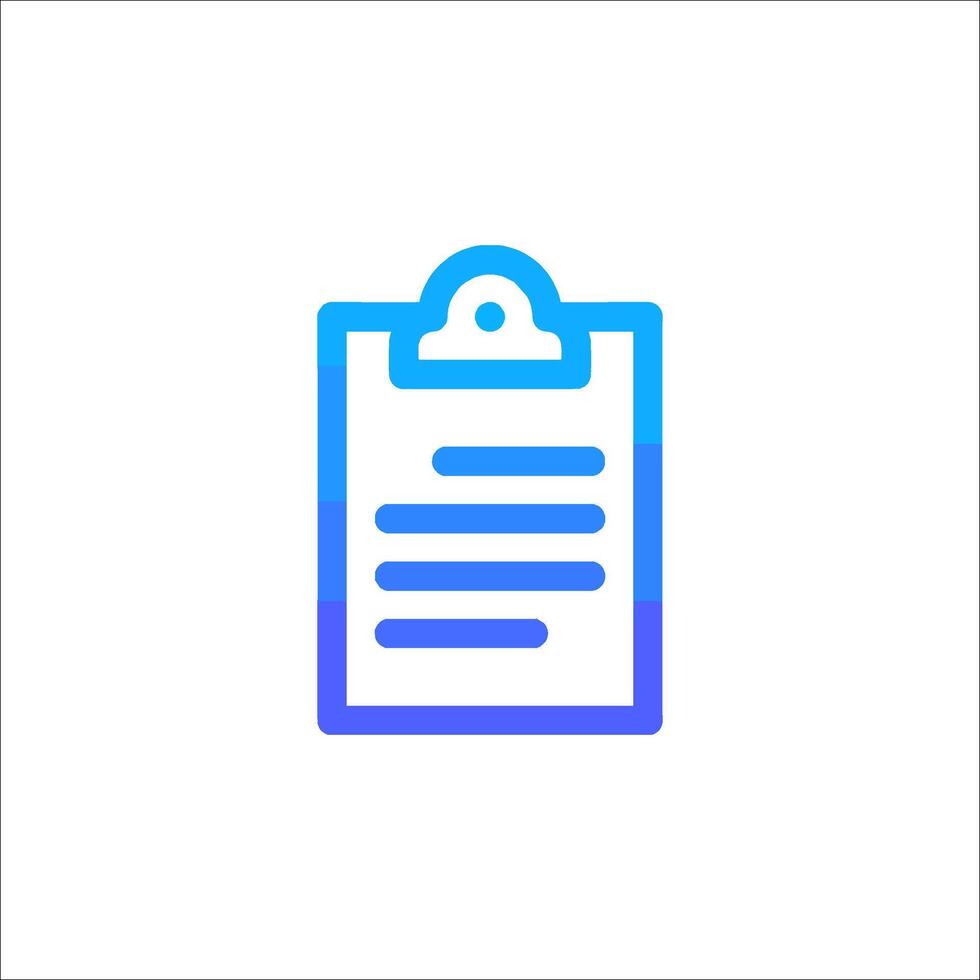 A clipboard icon on a white background vector