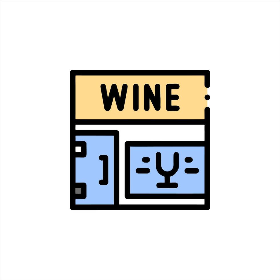 Wine icon illustration vector