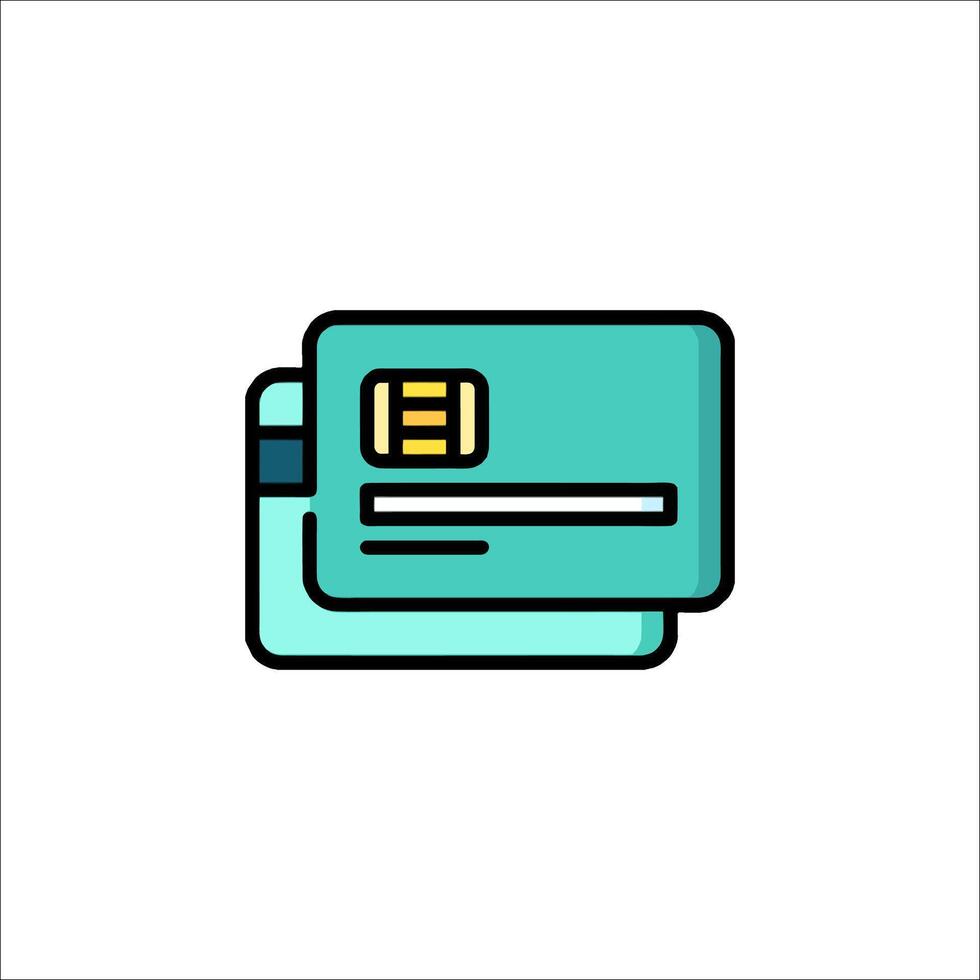 Credit card icon illustration vector