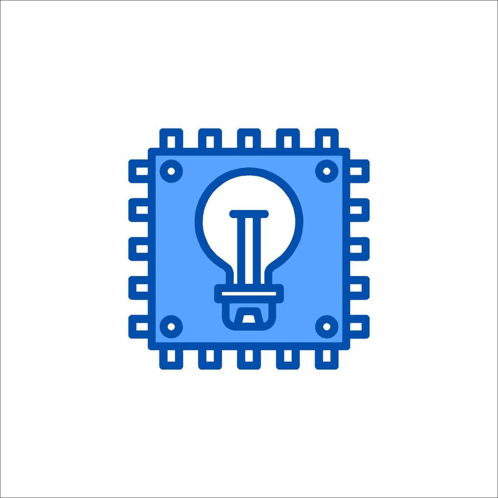 A light bulb icon on a white background vector