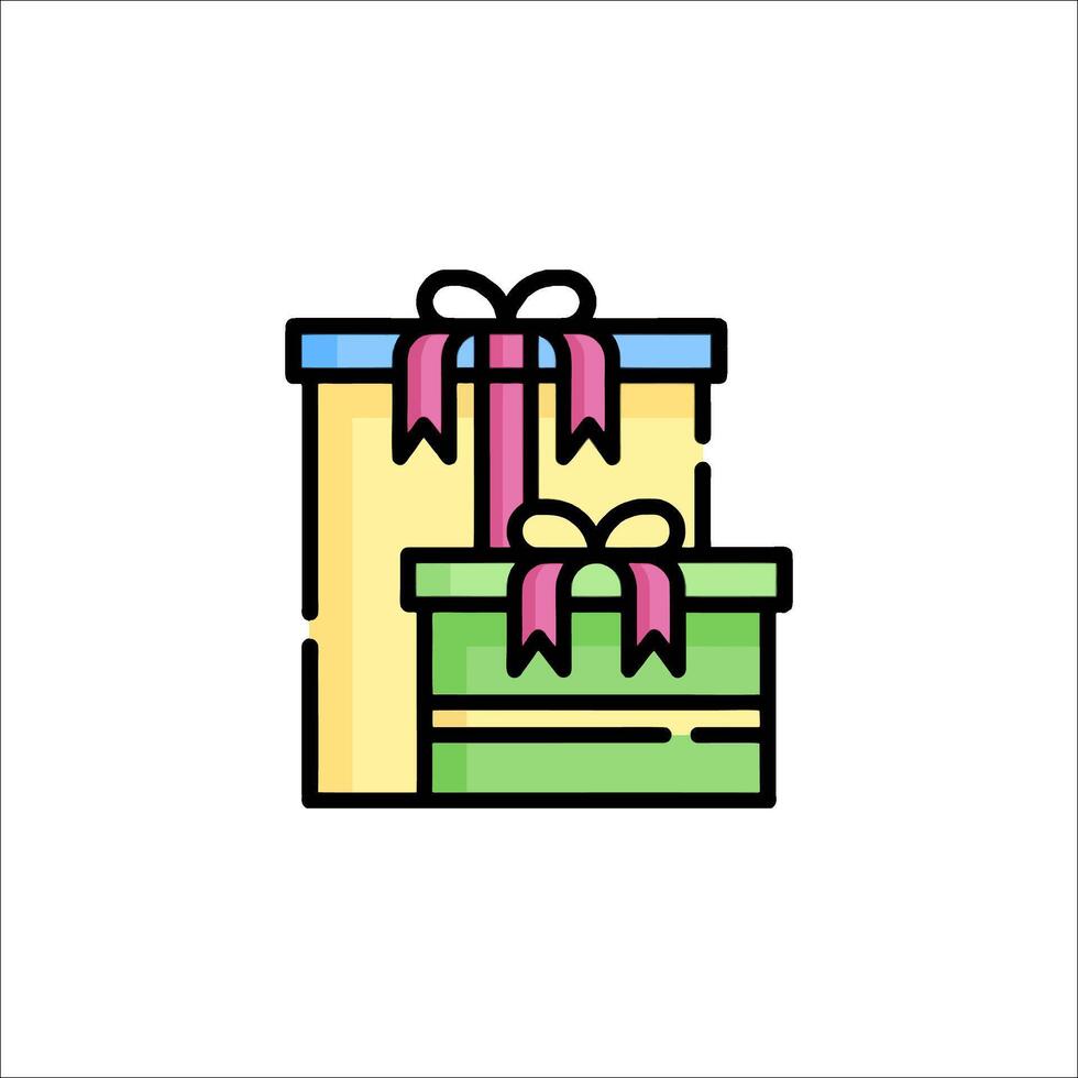 Gift box icon illustration vector