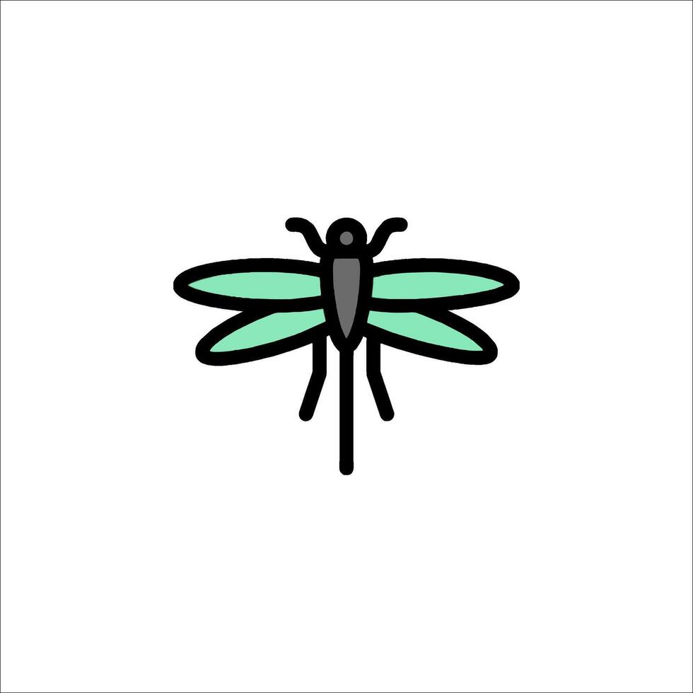 A dragonfly icon on a white background vector