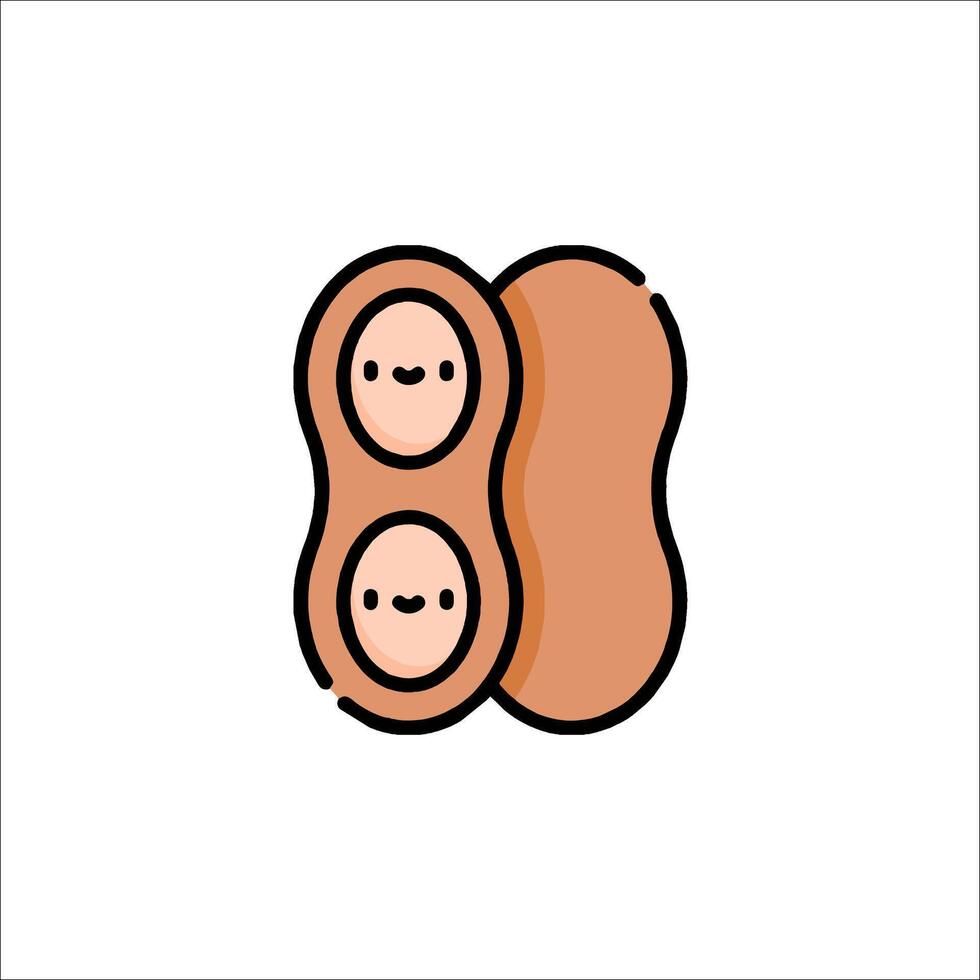 Two peas in a pod icon vector