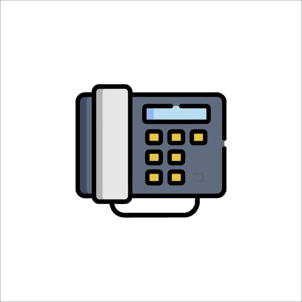 A phone icon on a white background vector
