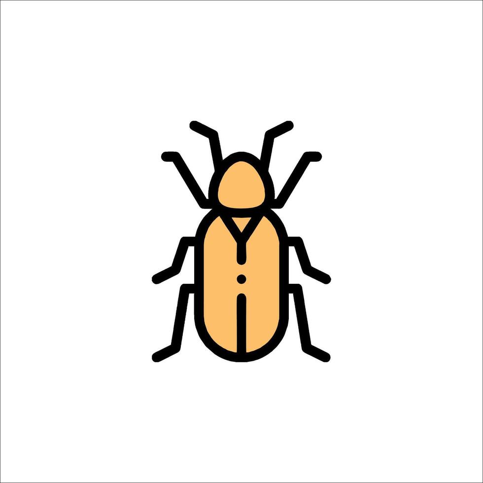 A beetle icon on a white background vector