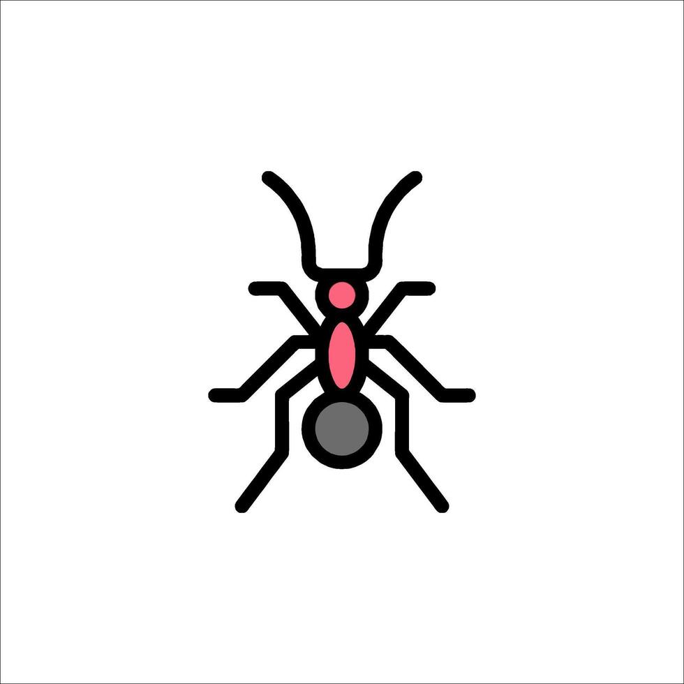 Ant icon illustration vector