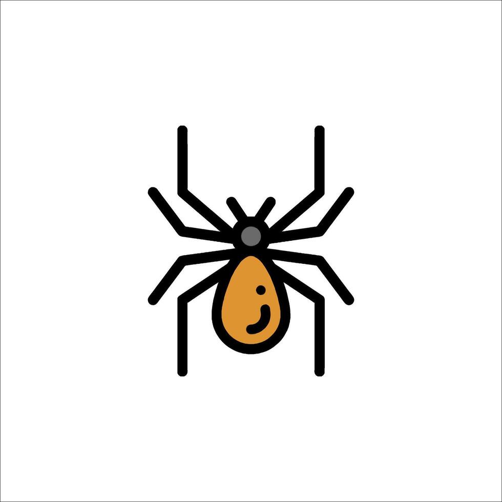 A spider with a smile on its face vector