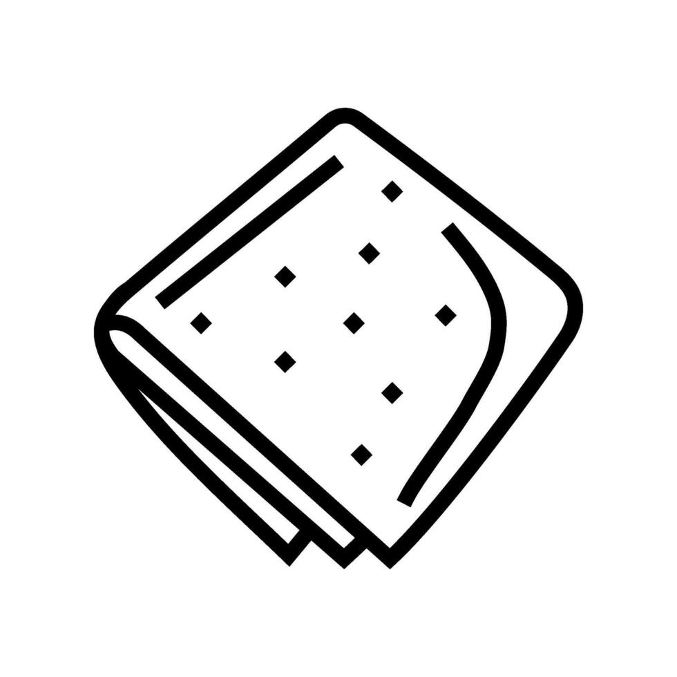 drying chamois car care line icon illustration vector