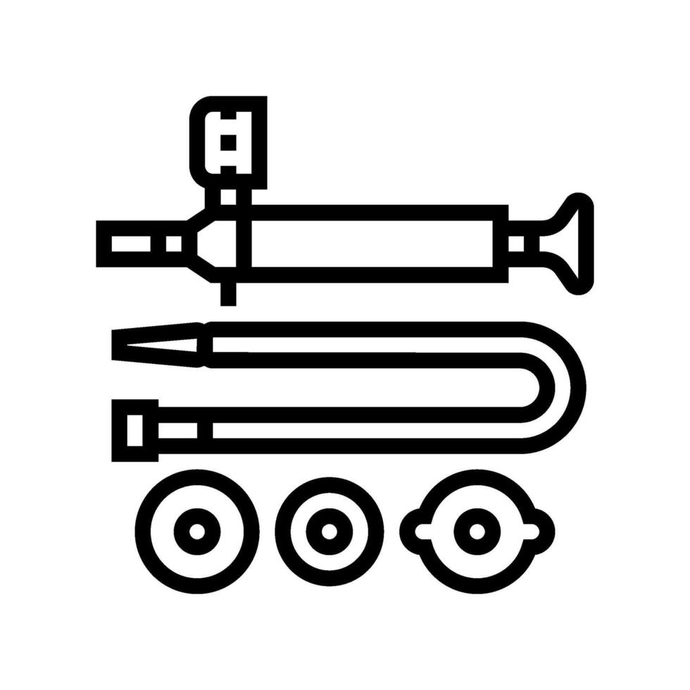 coolant pressure tester car line icon illustration vector