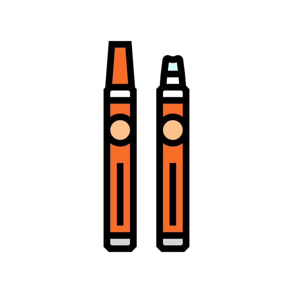 stain remover pen clothes care color icon illustration vector