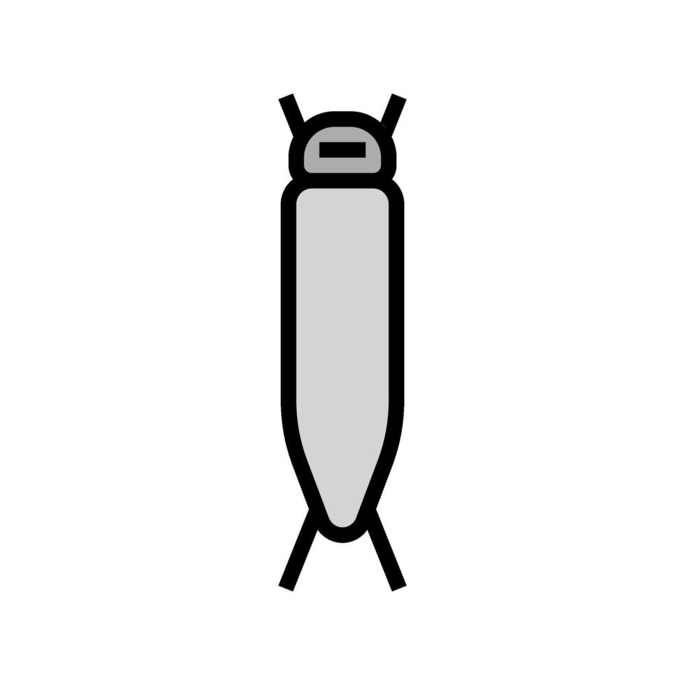 ironing board clothes care color icon illustration vector