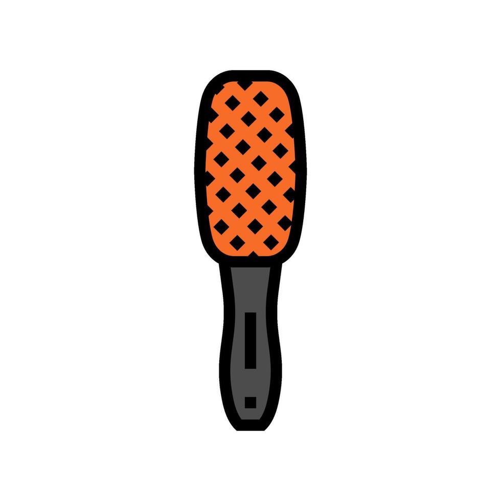 lint brush clothes care color icon illustration vector