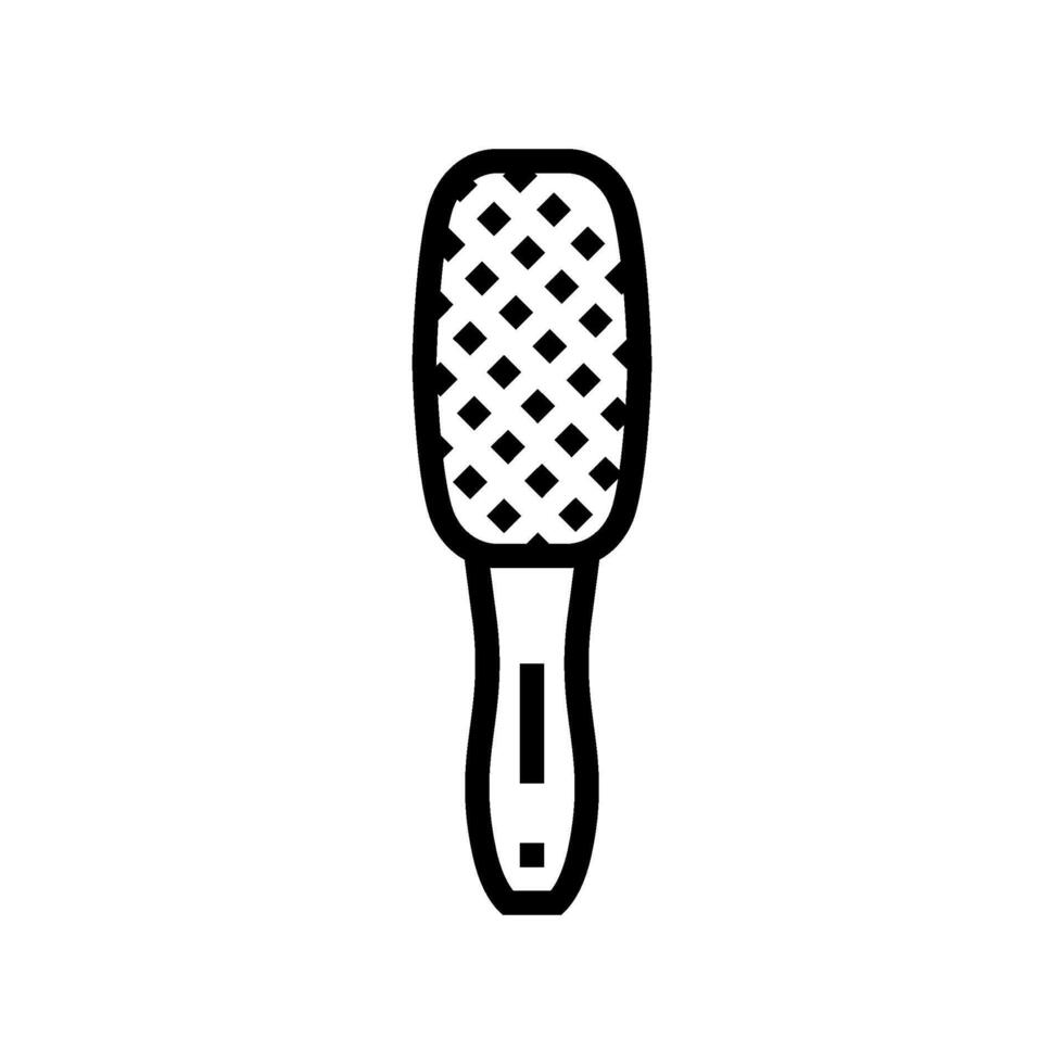 lint brush clothes care line icon illustration vector