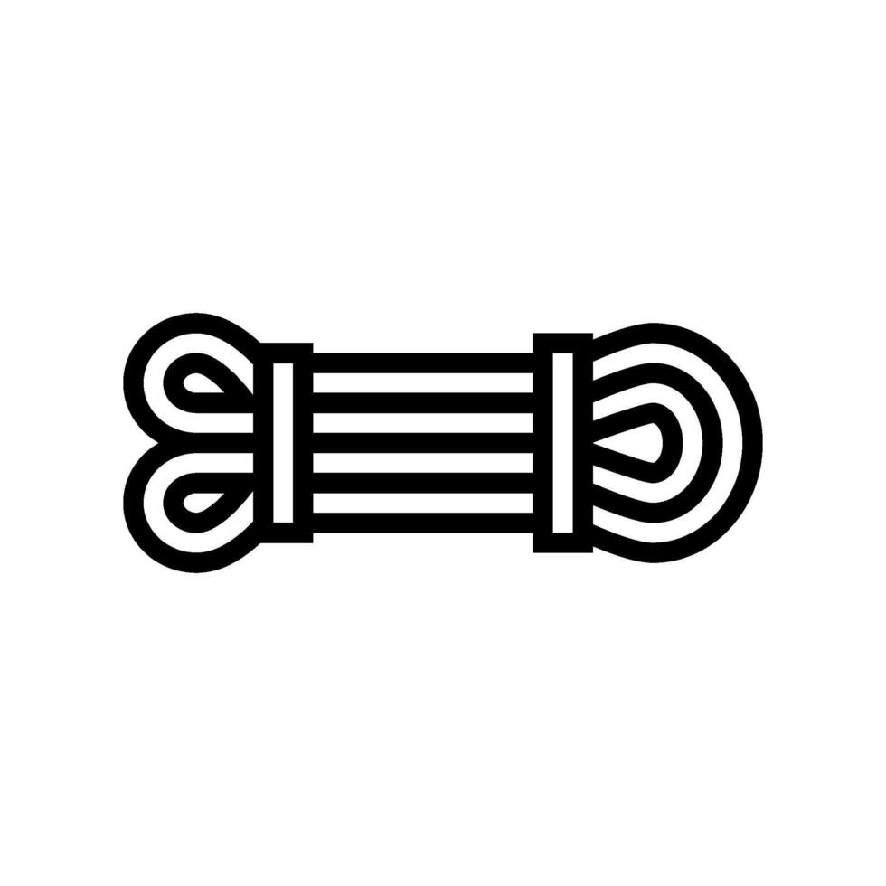 resistance band fitness tool line icon illustration vector