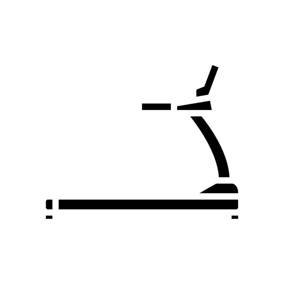 treadmill fitness tool glyph icon illustration vector