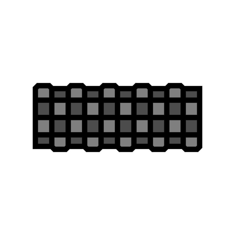 foam roller fitness tool color icon illustration vector