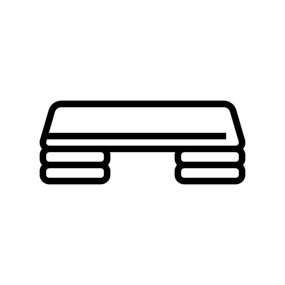 step platform fitness tool line icon illustration vector