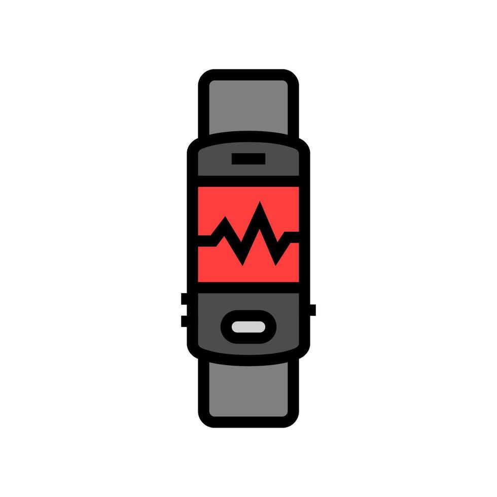 tracker fitness tool color icon illustration vector