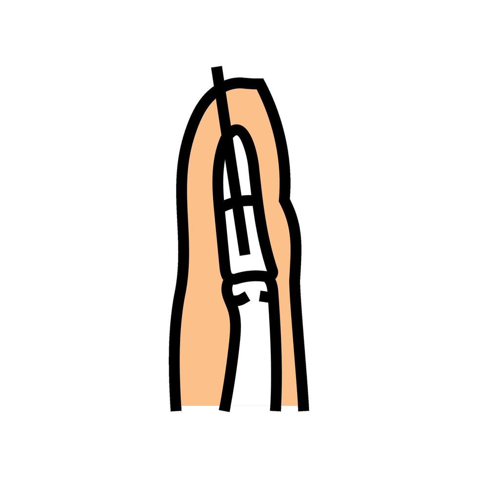 surgical pin for fracture color icon illustration vector
