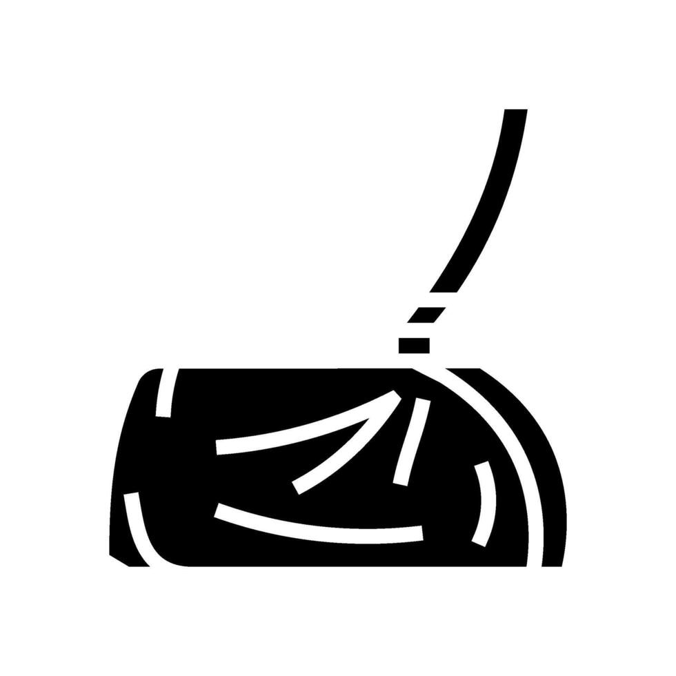 medical sling fracture injury glyph icon illustration vector