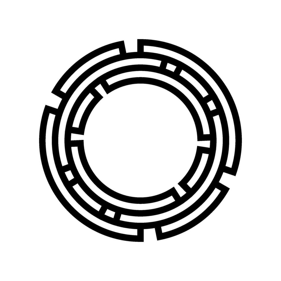 genome map genetic engineering line icon illustration vector