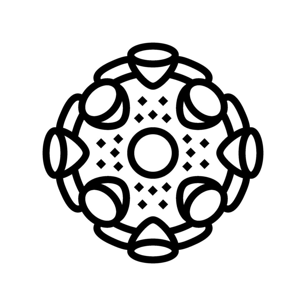 virus genetic engineering line icon illustration vector