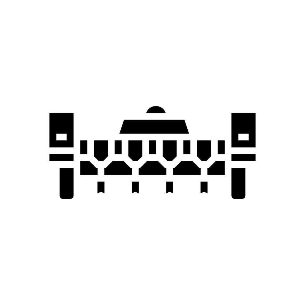 seed planting robot harvests glyph icon illustration vector