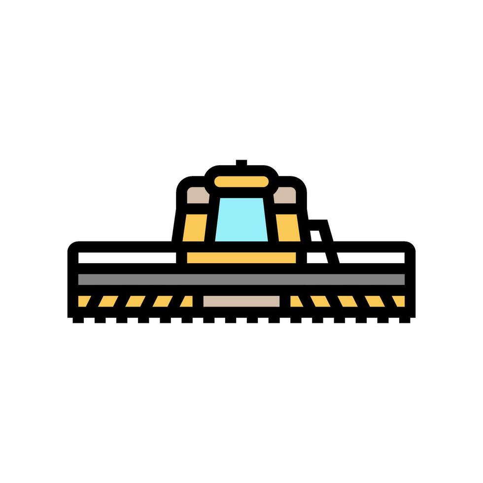 harvesting machine agri tech color icon illustration vector