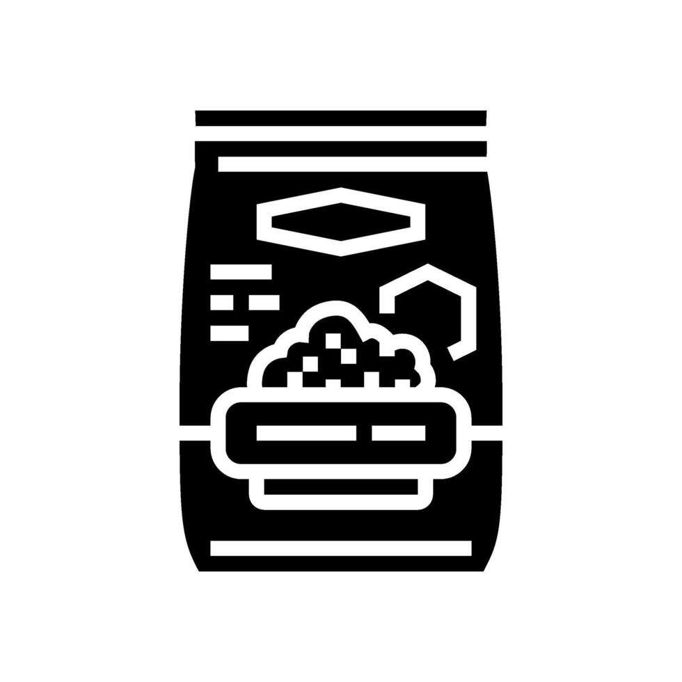 seed agri tech glyph icon illustration vector