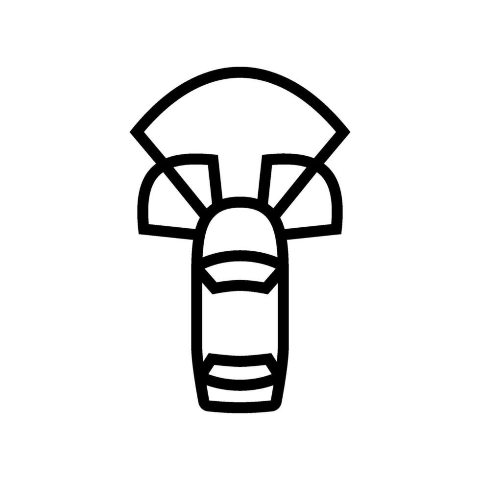 radar waves autonomous vehicle line icon illustration vector