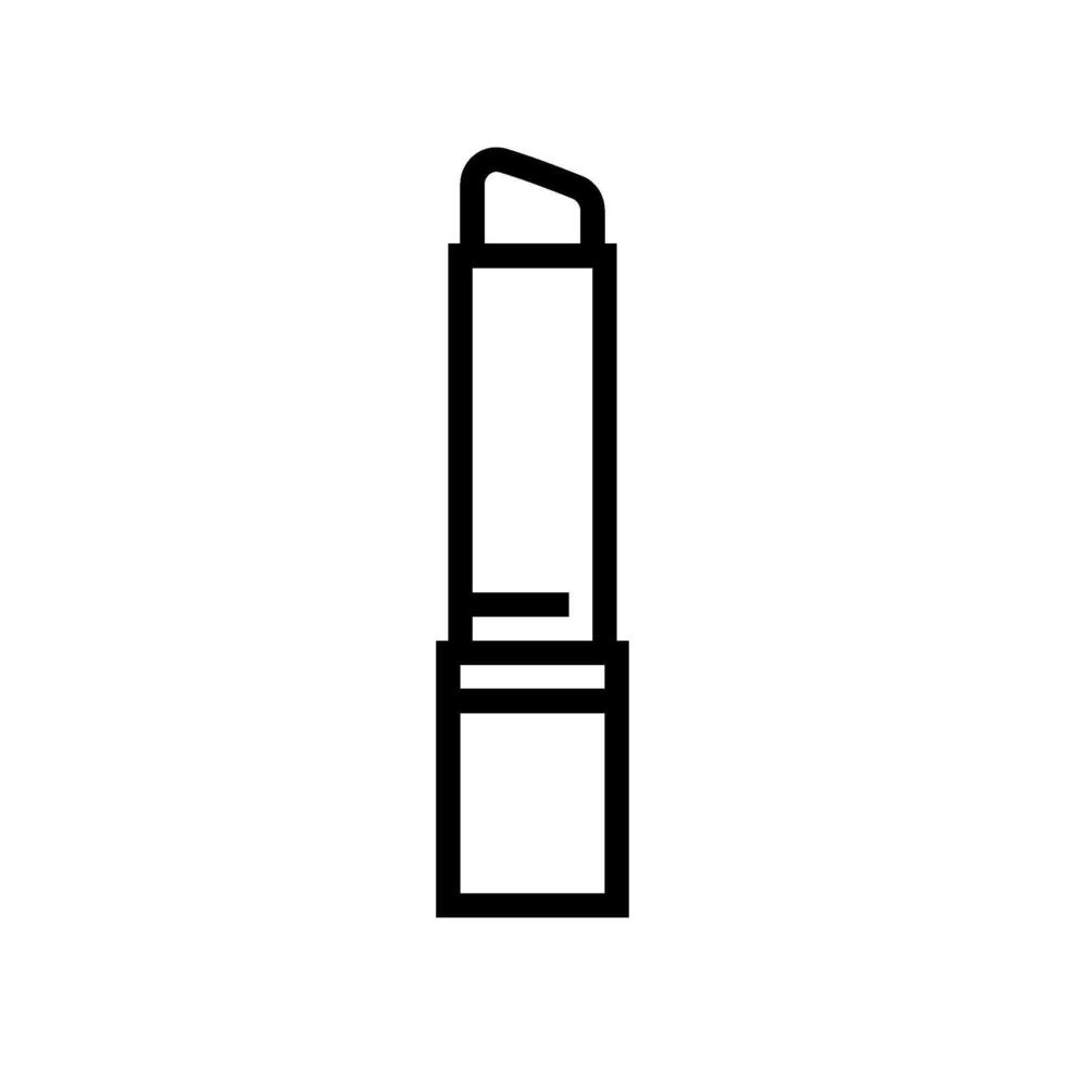 lip balm men cosmetic line icon illustration vector