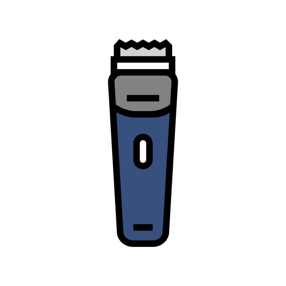 beard trimmer men cosmetic color icon illustration vector