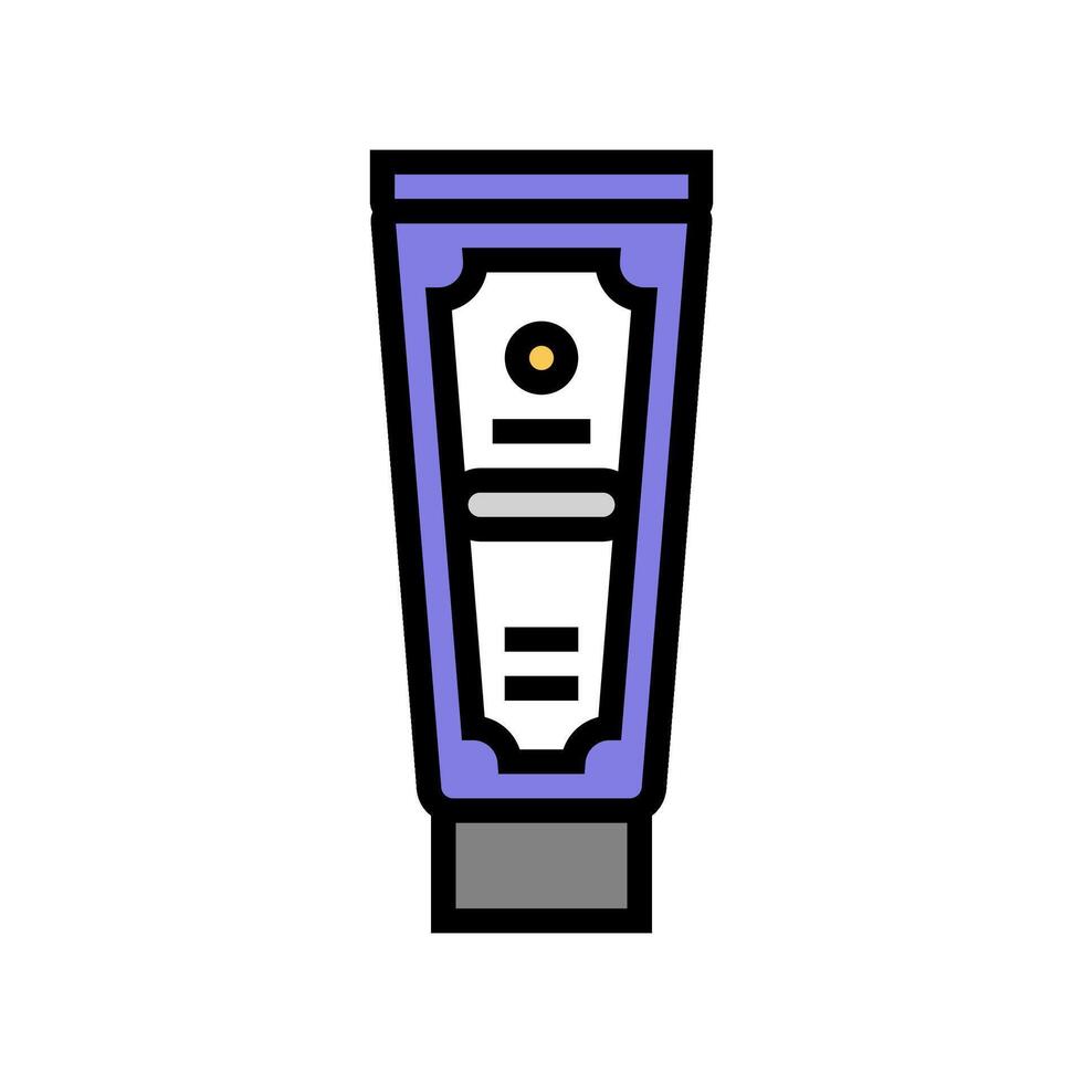 exfoliating scrub men cosmetic color icon illustration vector