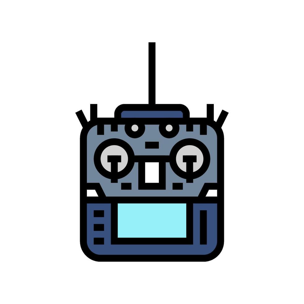 remote control aerial vehicle color icon illustration vector