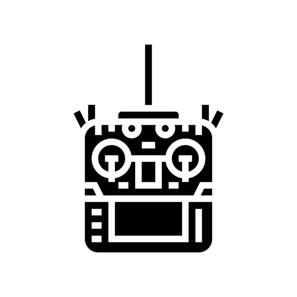 remote control aerial vehicle glyph icon illustration vector