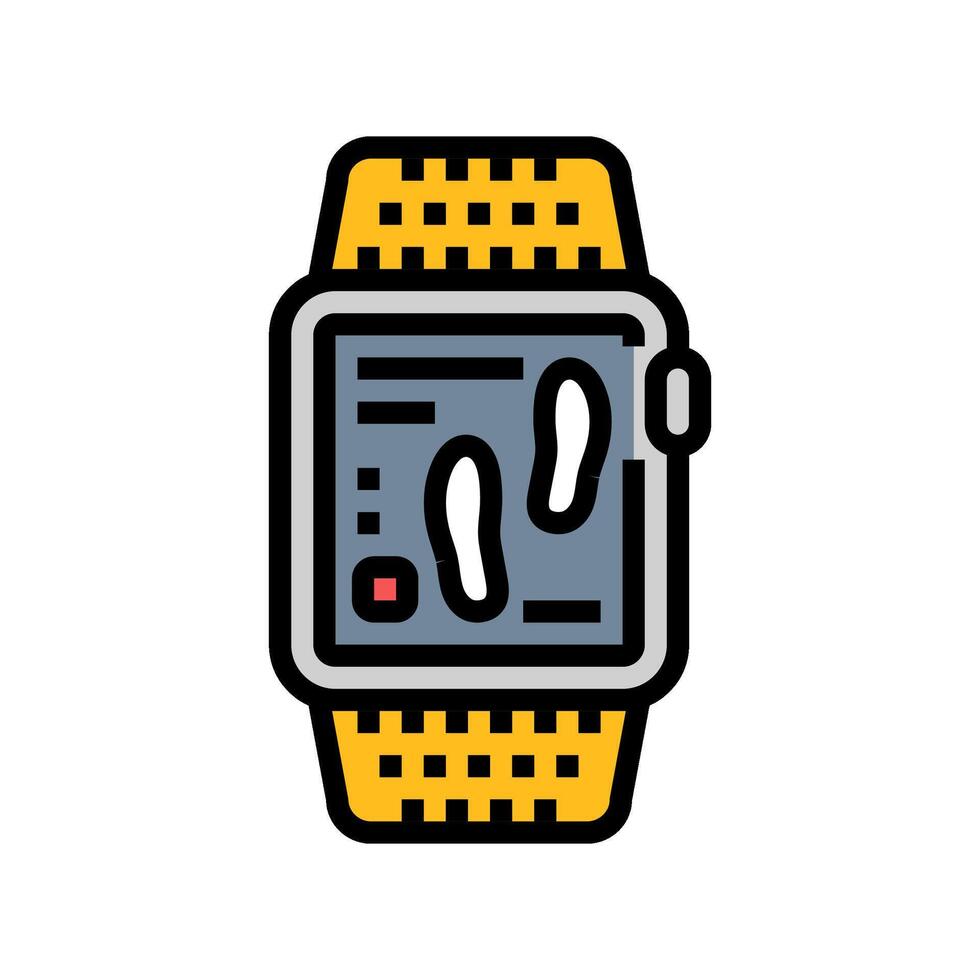 sleep tracker wearable color icon illustration vector