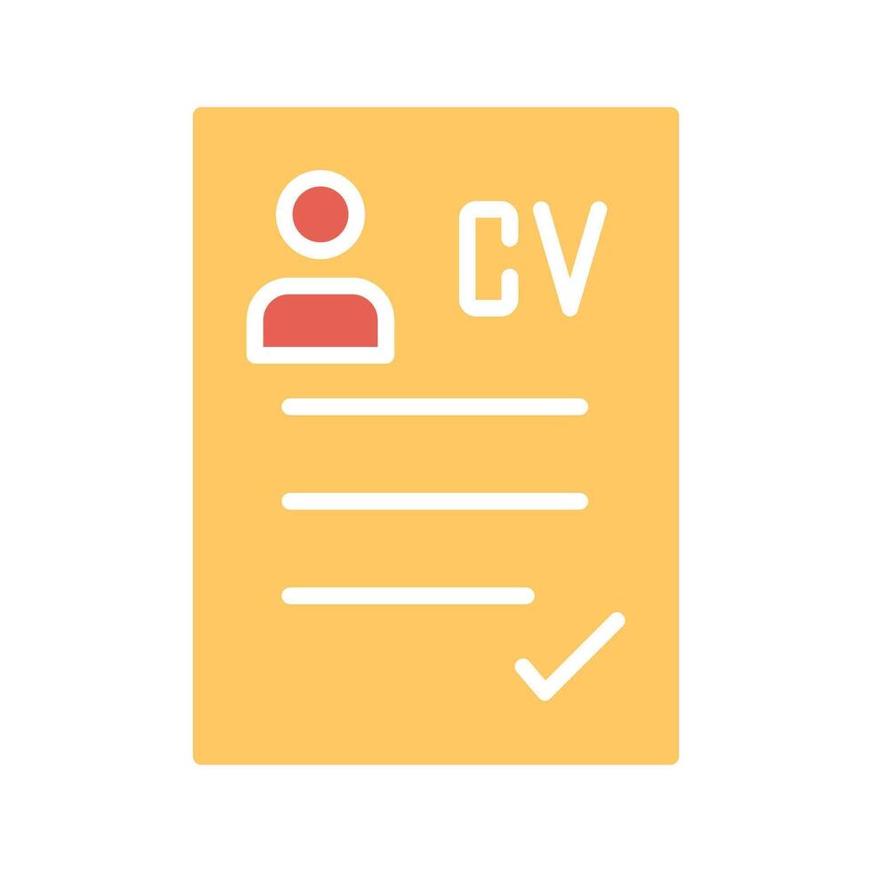 CV Icon Design vector