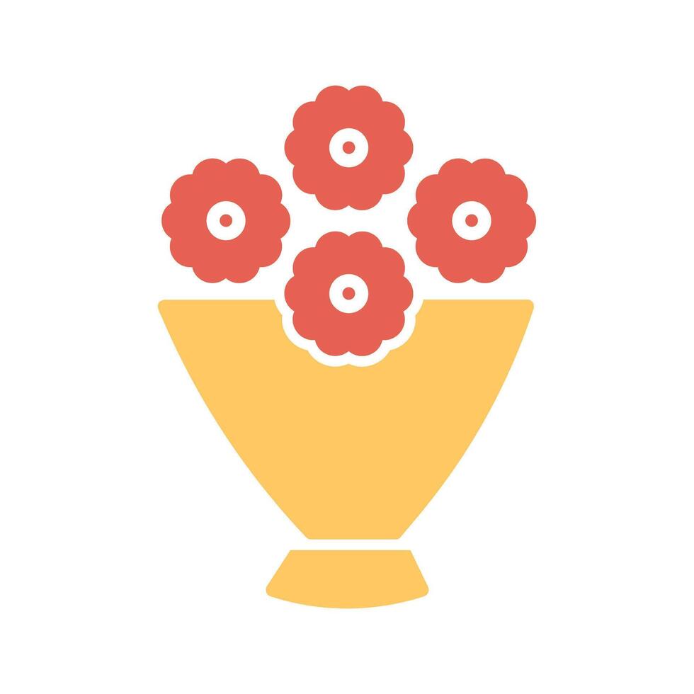 Flower Bouquet Icon Design vector