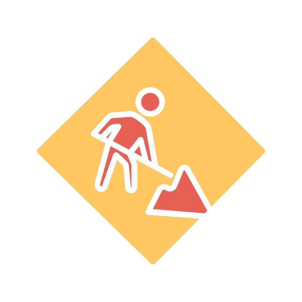 Construction Sign Icon Design vector