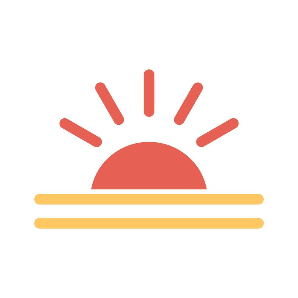 Sunrise Icon Design vector