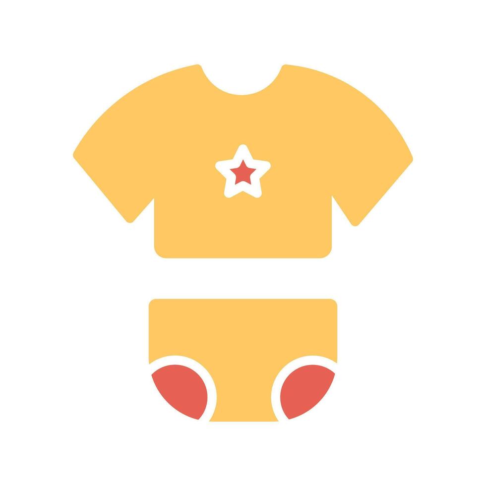 Baby Clothes Icon Design vector