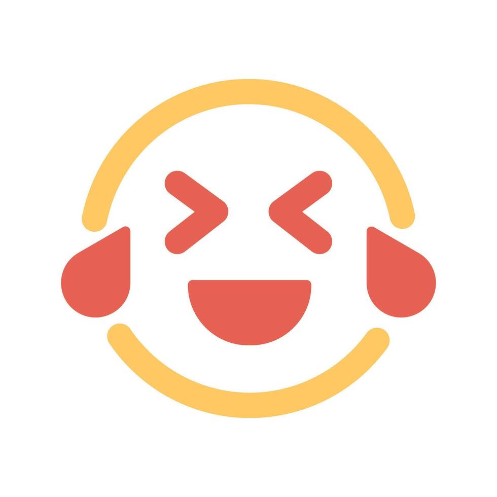 Face with Tears of Joy Icon Design vector