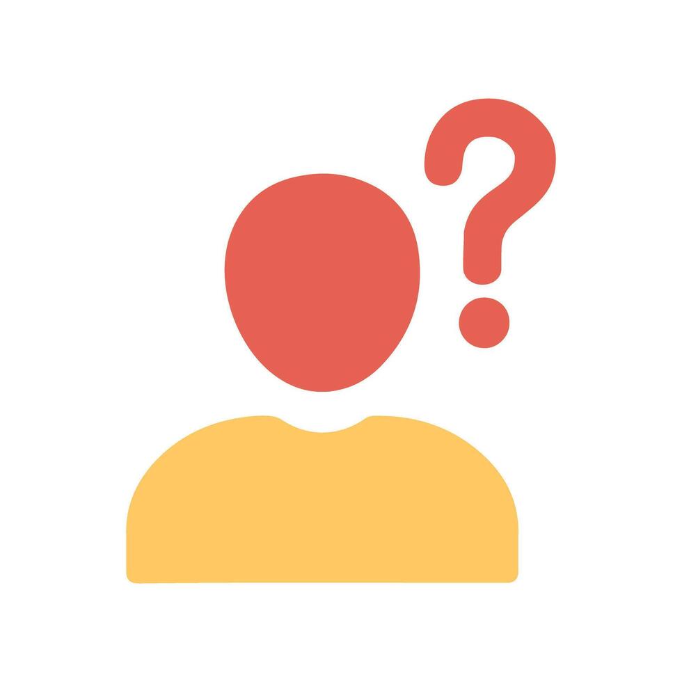 Confused Person Icon Design vector