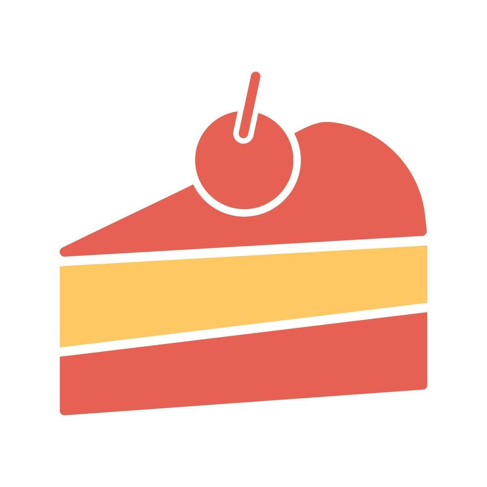 Cake Slice Icon Design vector