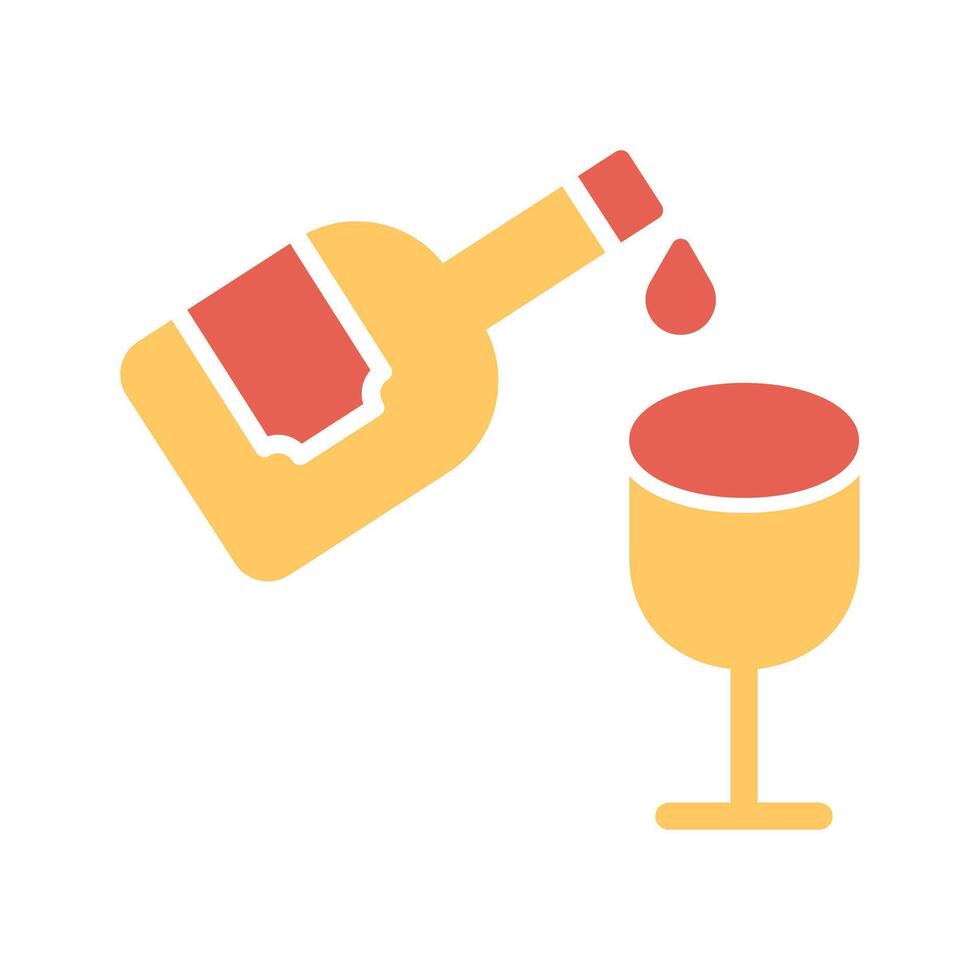 Wine Pouring Icon Design vector