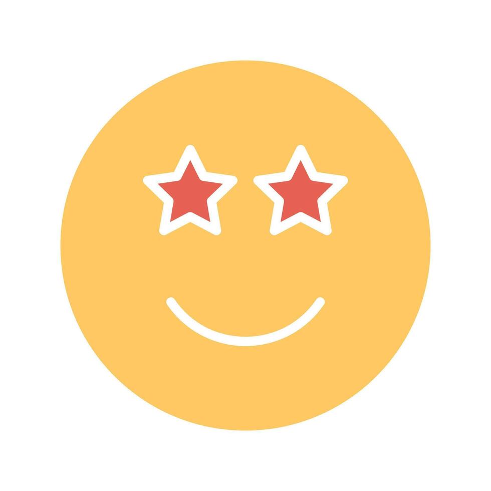 Star-Struck Icon Design vector