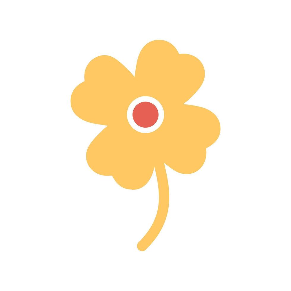 Four Leaf Clover Icon Design vector