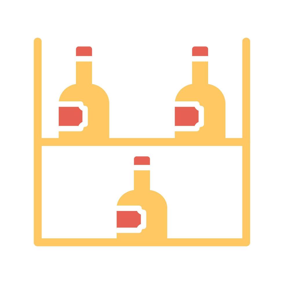 Wine Rack Icon Design vector