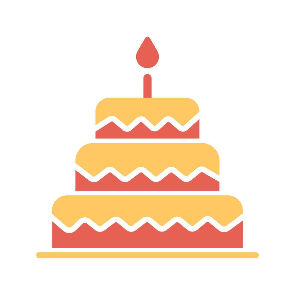Cake Topper Icon Design vector